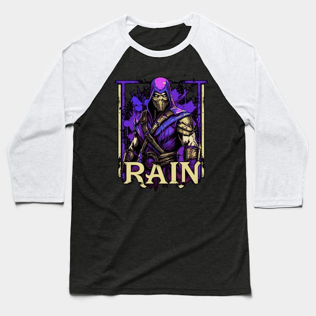 Rain Baseball T-Shirt by Brom Store